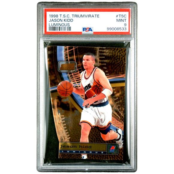 1998 Topps Stadium Club Triumvirate Luminous #T5c Jason Kidd PSA 9 Phoenix Suns